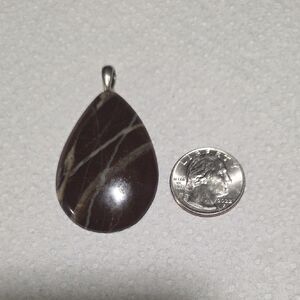 Chic Brown Teardrop Pendant Necklace